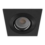 Noxion Encastré Spot Boxi MR16 Inclinable Texture & Brillant Noir |Diamètre 80mm - IP20 - Incl. GU10 Culot