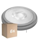 Lot 6x Ledvance Superior Spot LED Réflecteur G53 AR111 11.7W 800lm 24D - 927 Blanc Très Chaud | Meilleur rendu des couleurs - Dimmable - Équivalent 75W