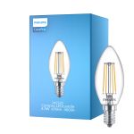 Philips Corepro LED Bougie E14 Filament Claire 4.3W 470lm - 840 Blanc Froid | Équivalent 40W