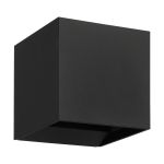Eglo Applique Murale Calpi 3 Aluminium Noir Up & Down 2.8W 420lm - 830 Blanc Chaud | IP54
