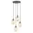 Emibig Suspension Luminaire Astral Acier Noir | Convient pour 4x E14 - Max 10W