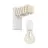 Eglo Applique Murale Townshend Acier Blanc | IP20 - Convient pour 1x E27 