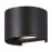 Eglo Applique Murale Calpino 3 Aluminium Noir Up & Down 2W 420lm - 830 Blanc Chaud | IP54