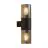 Eglo Applique Murale Cropani Noir Up & Down | IP54 - Convient pour 2x E27