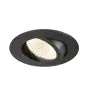 SLV New Tria 68 Spot Aluminium Noir Rond 11W 700lm 60D - 918-930 Dim To Warm | Diamètre 68mm -  Meilleur Rendu Des Couleurs