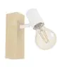 Eglo Applique Murale Townshend 3 Bois Acier Blanc | IP20 - Convient pour 1x E27